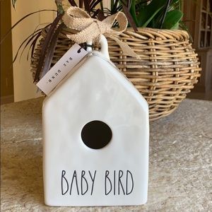 Welcome Baby or Baby Birds BIRDHOUSE NEW RAE DUNN